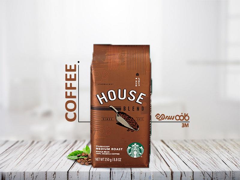 دانه قهوه استارباکس هوس بلند - 250 گرمی