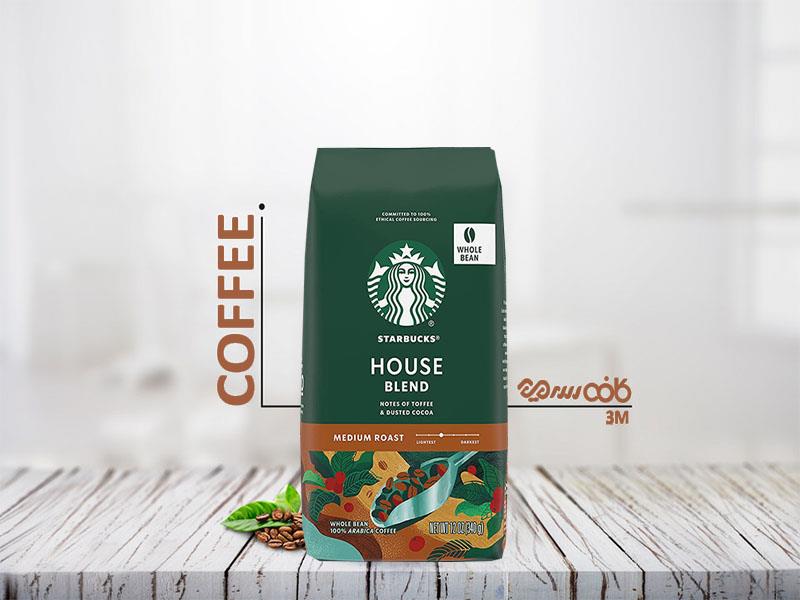 دانه قهوه استارباکس هوس بلند (Starbucks House Blend)
