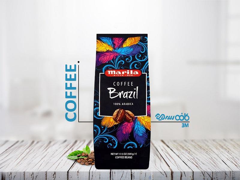 دانه قهوه ماریلا برزیل - 500 گرمی