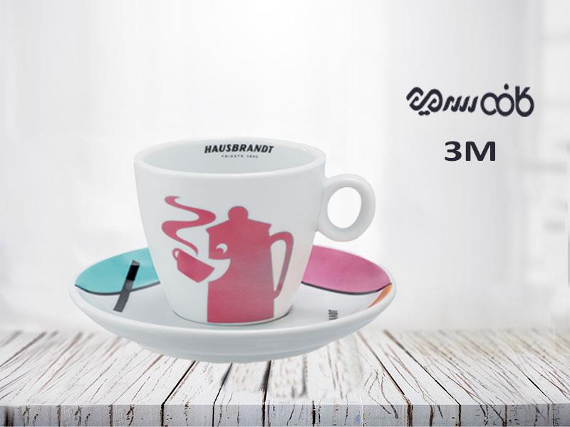 فنجان کاپوچینو هاوس برنت با طرح ری دیزاین صورتی مات - یک عددی