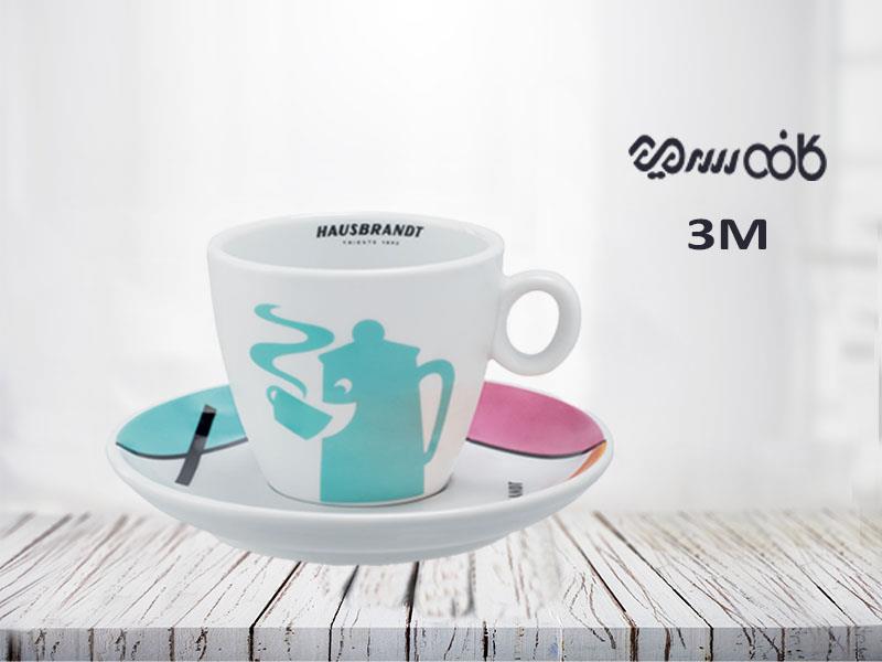 فنجان کاپوچینو هاوس برنت با طرح ری دیزاین فیروزه ای - یک عددی