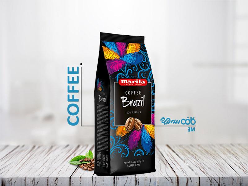 دانه قهوه ماریلا برزیل - 500 گرمی