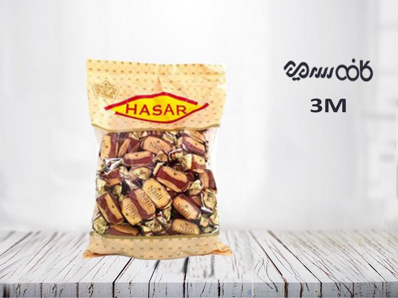 شکلات هاسار مدل نازلی با مغزی کرم وانیلی - یک کیلوگرمی