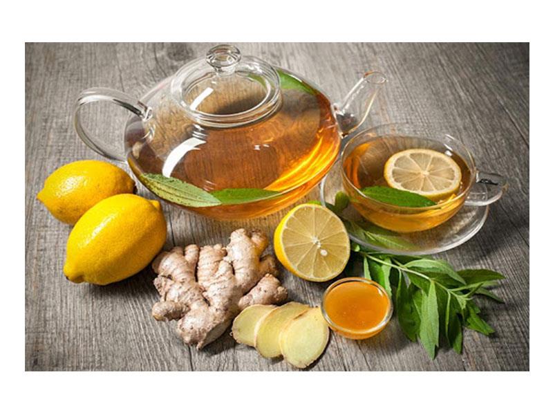 چای عسل،زنجبیل،لیمو (چای روسی)