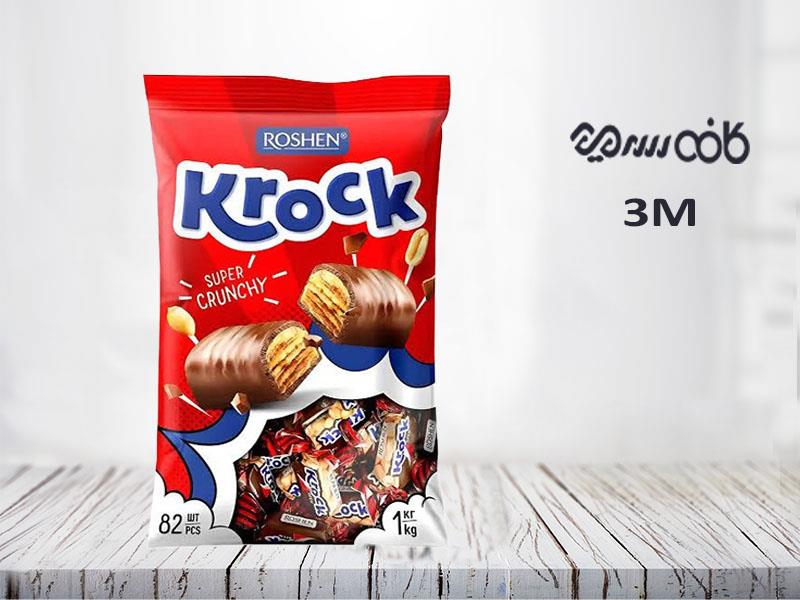 شکلات کروک روشن با مغزی بادام زمینی - یک کیلوگرمی