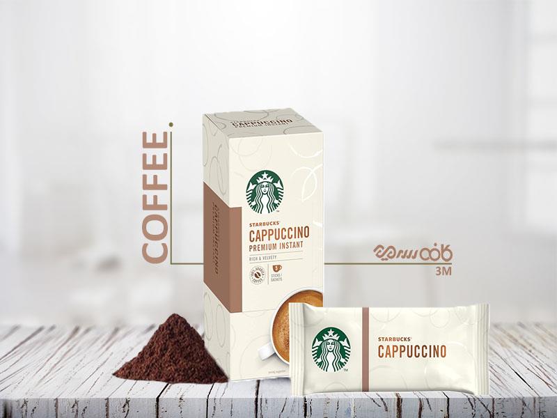 قهوه فوری استارباکس کاپوچینو - بسته 5 عددی