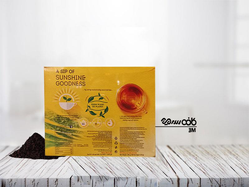 چای سیاه کیسه ای لیپتون مدل یلو لیبل - بسته 100 عددی