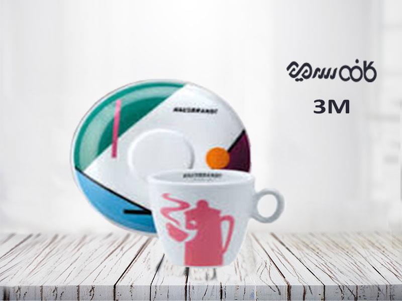 فنجان کاپوچینو هاوس برنت با طرح ری دیزاین صورتی مات - یک عددی