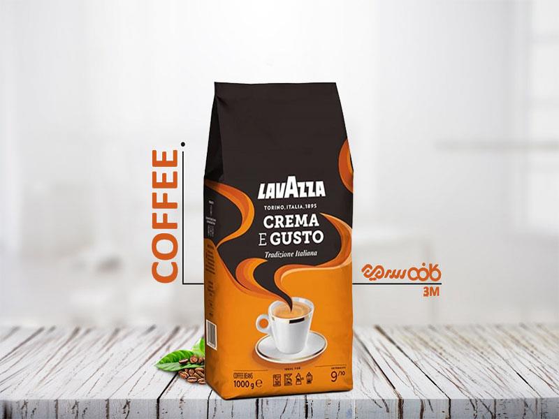 دانه قهوه لاوازا کرما گوستو - یک کیلوگرمی