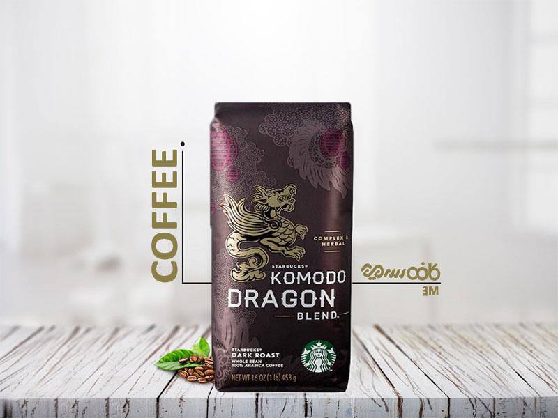 دانه قهوه استارباکس کومودو دراگون - 453 گرمی